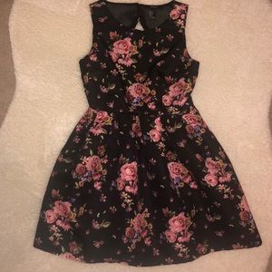 Forever 21 flower cocktail dress